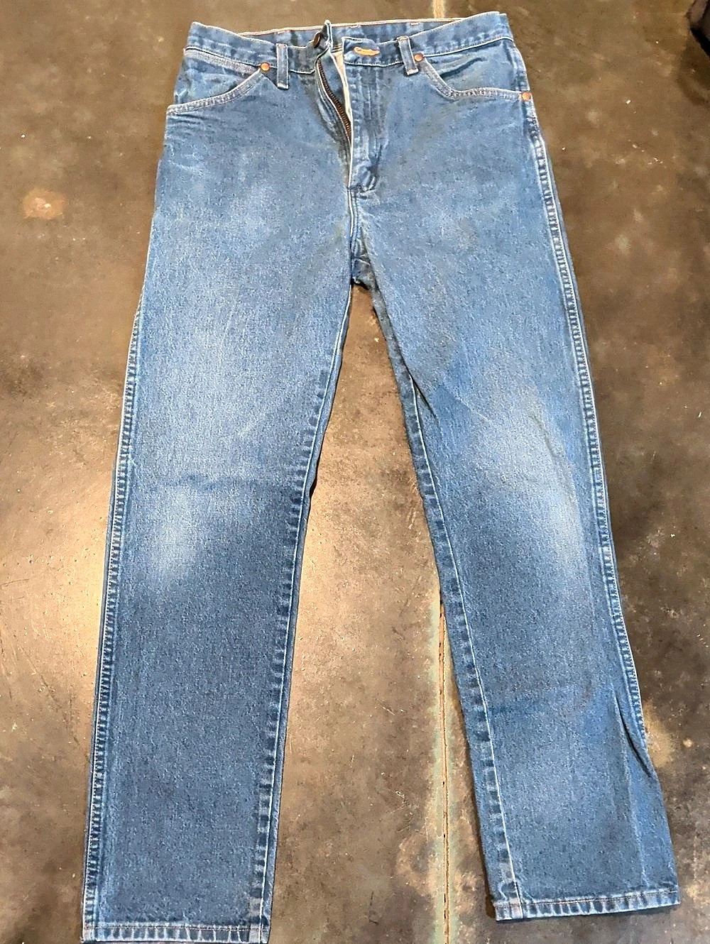 Wrangler 13MWZ Cowboy Cut Original Fit Jeans Blue Waist 33 x 34